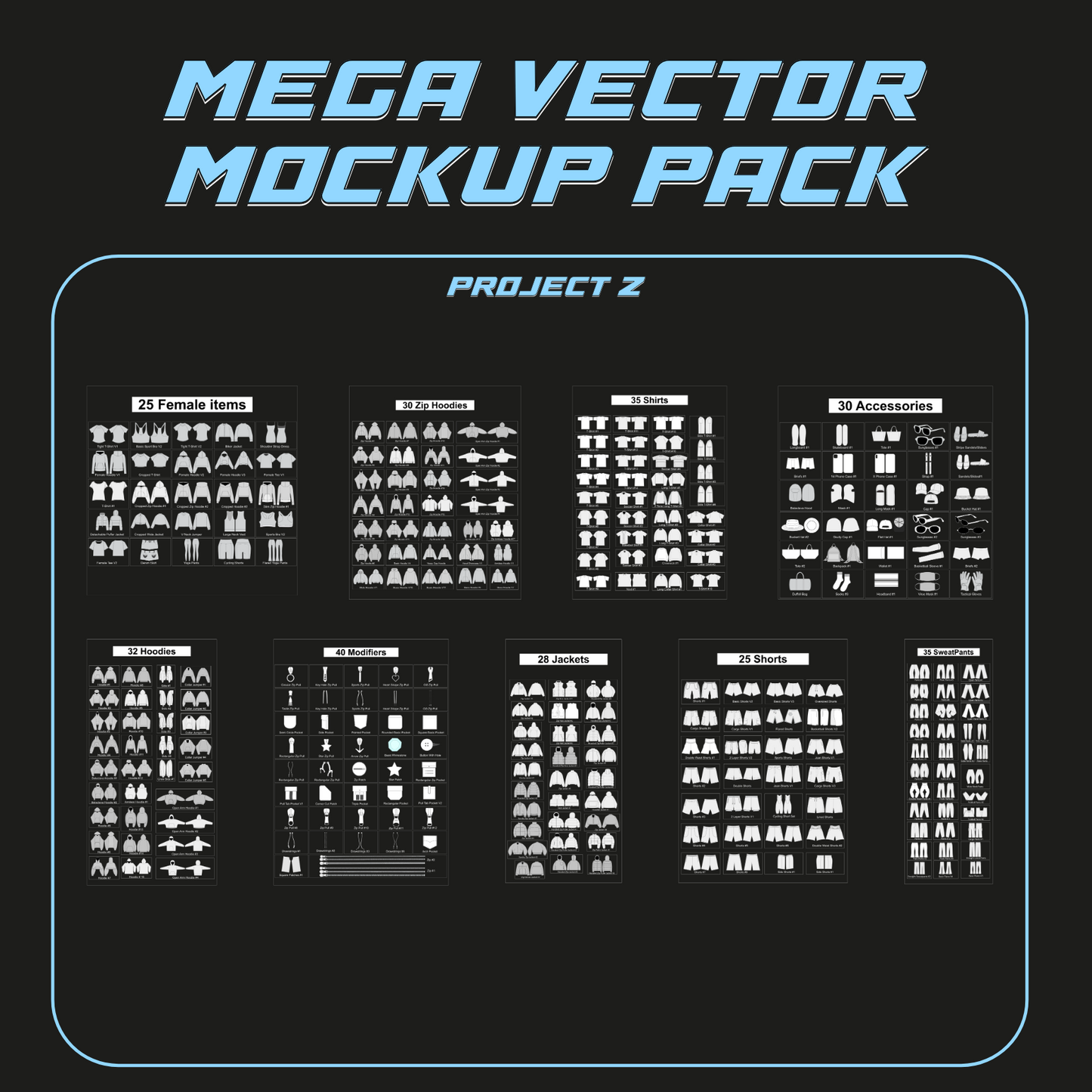 MEGA VECTOR MOCKUP PACK