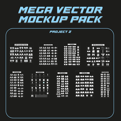 MEGA VECTOR MOCKUP PACK